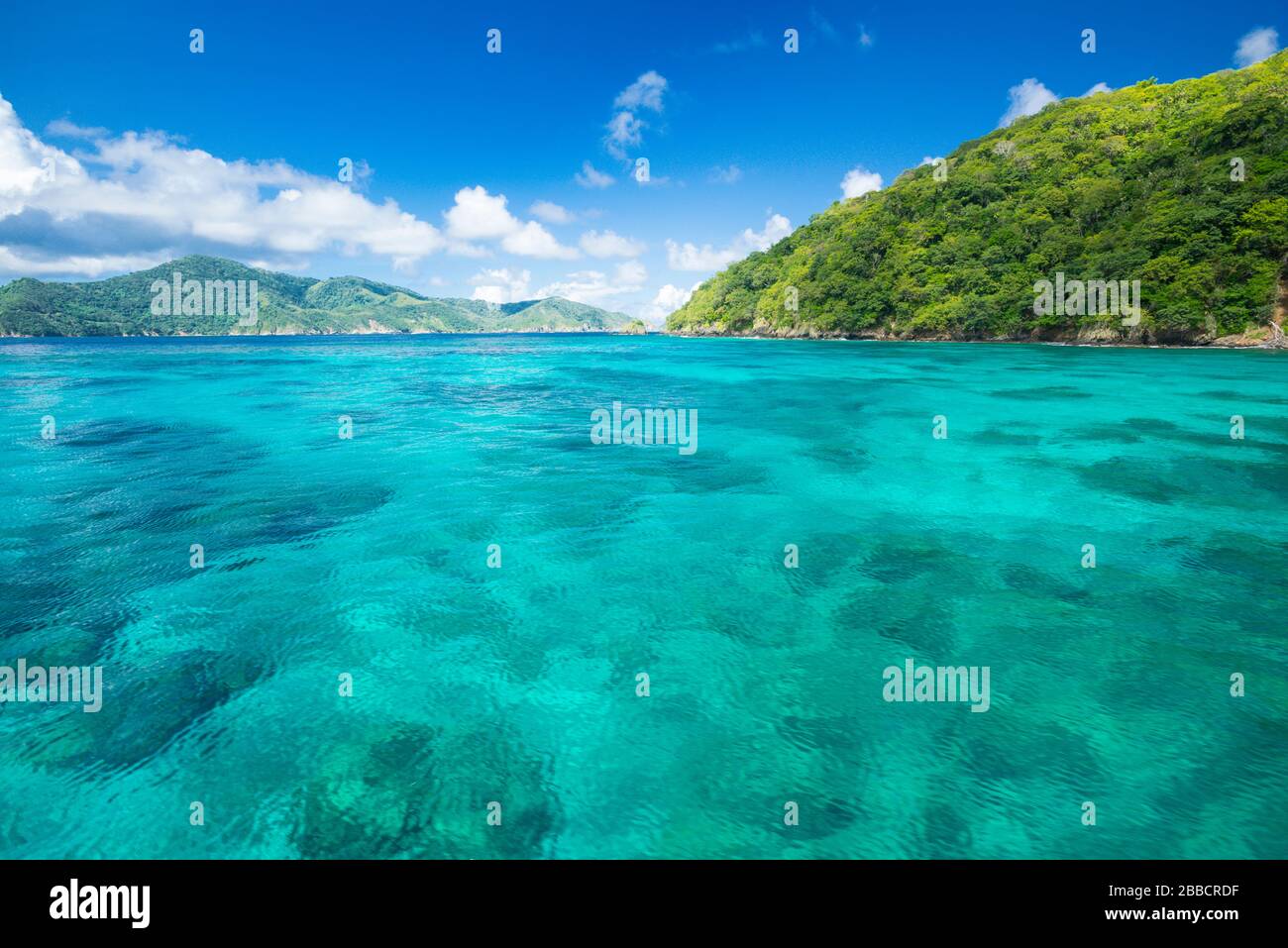 An ocean scene in Tobago, Trinidad and Tobago Stock Photo