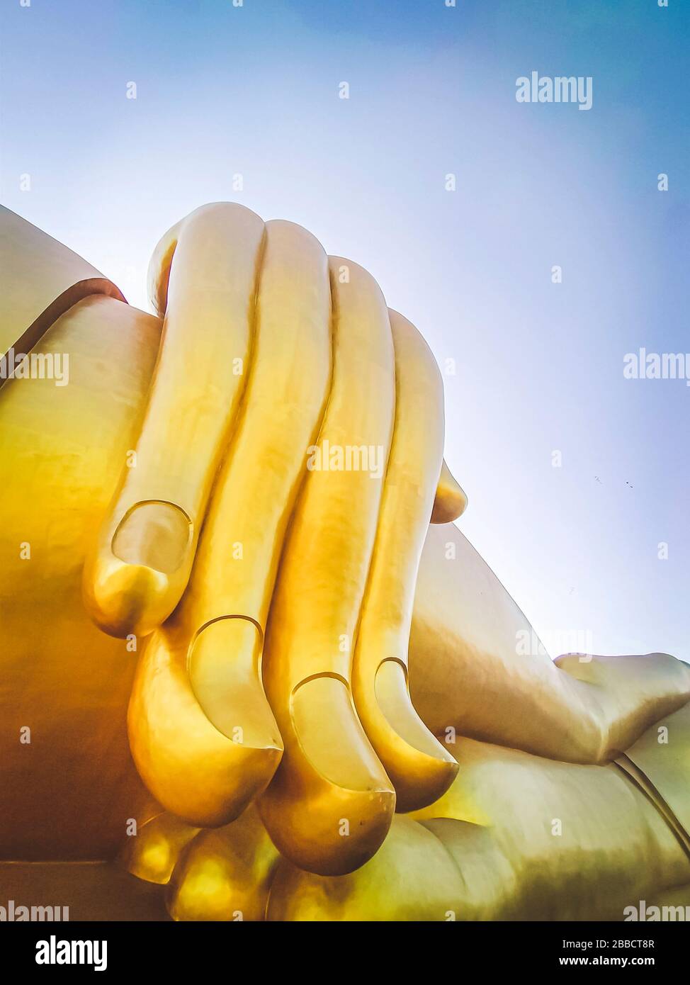 Buddha statue of pure gold at temple of gold buddha hi-res stock ...