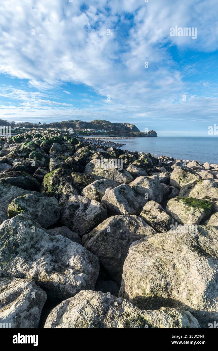 Bae Penrhyn or Penrhyn Bay near the Little Ormes head Rhos on Sea on
