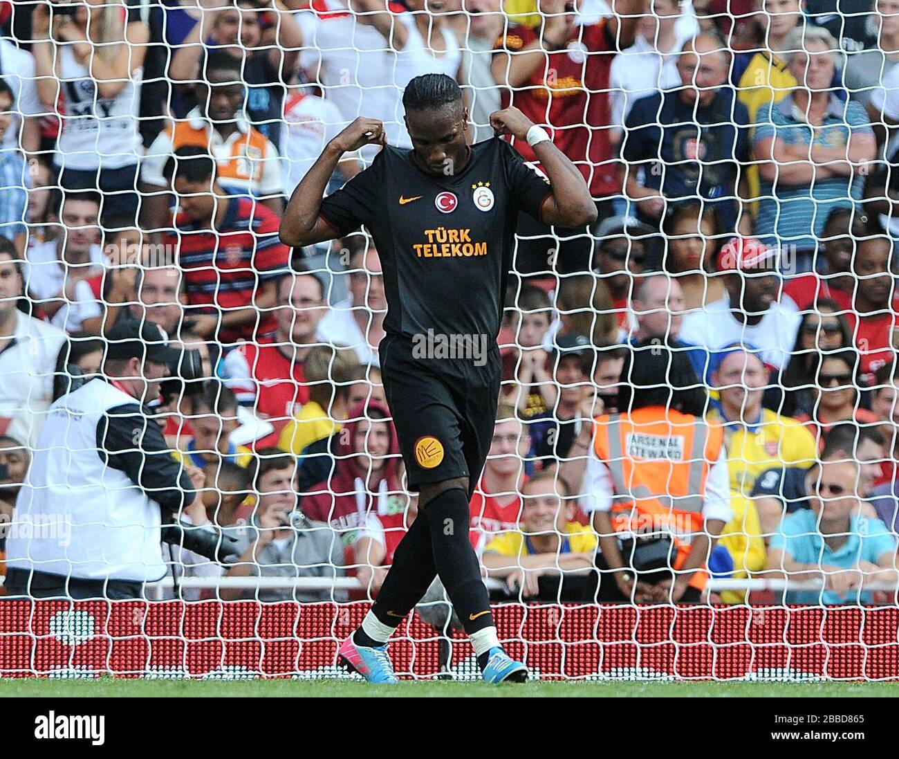 Galatasaray s Didier Drogba Celebrates Scoring His Teams First Goal Of Galatasaray s Didier Drogba Celebrates Scoring His Teams First Goal Of