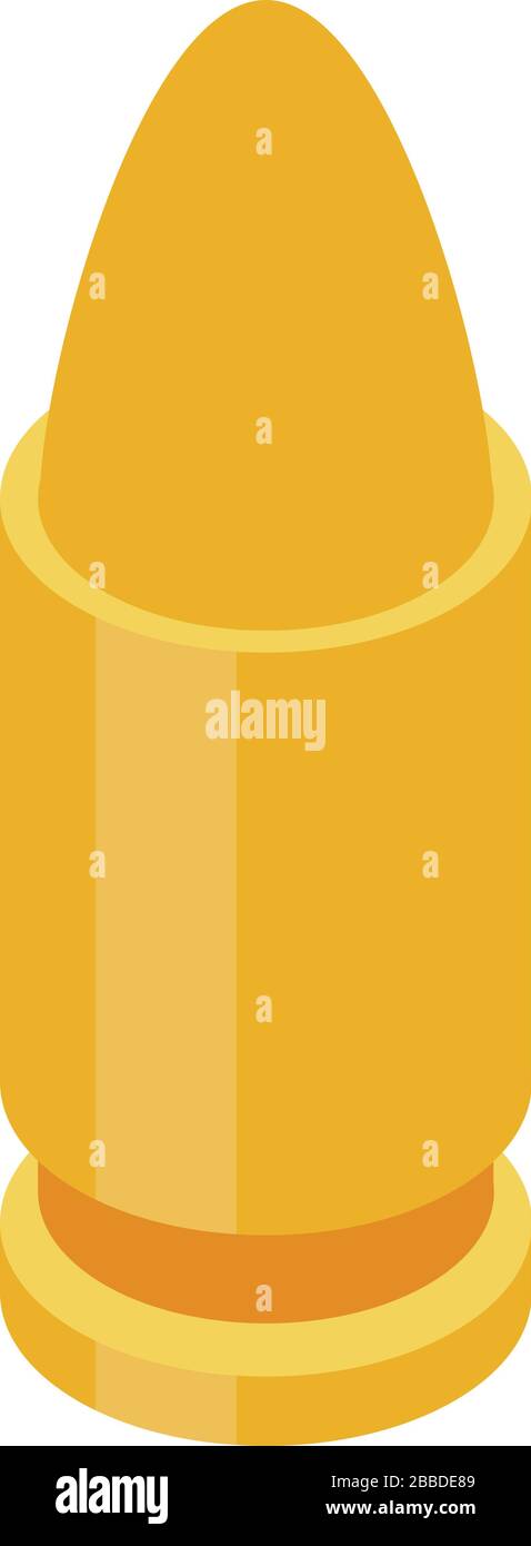 Bullet icon, isometric style Stock Vector Image & Art - Alamy
