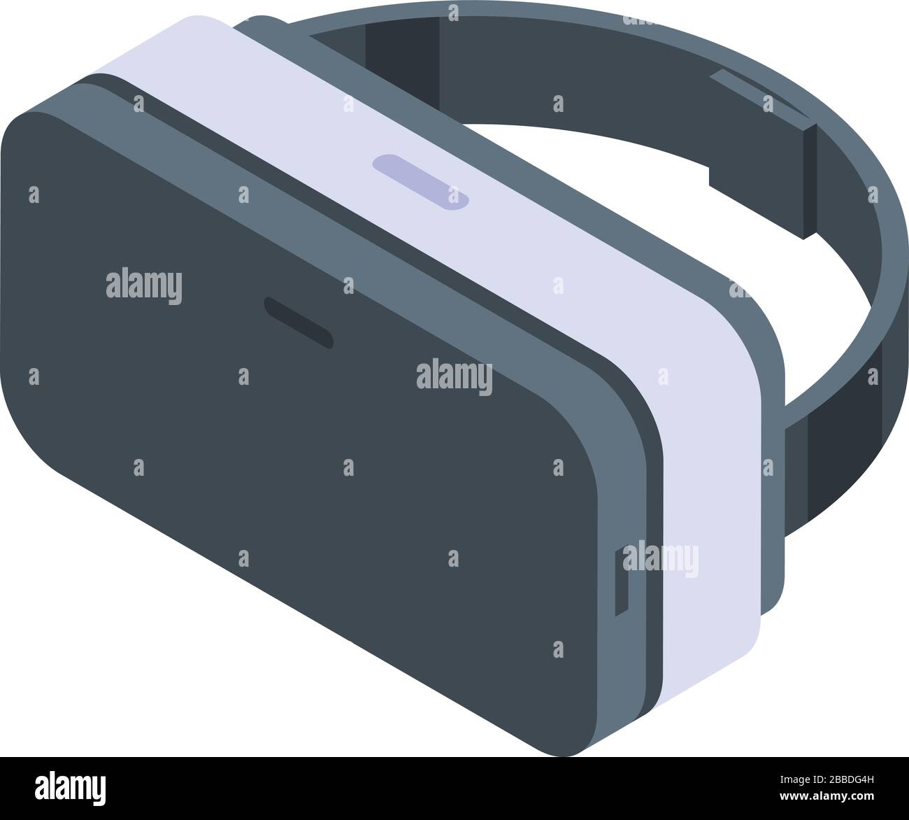 Vr game goggles icon, isometric style Stock Vector