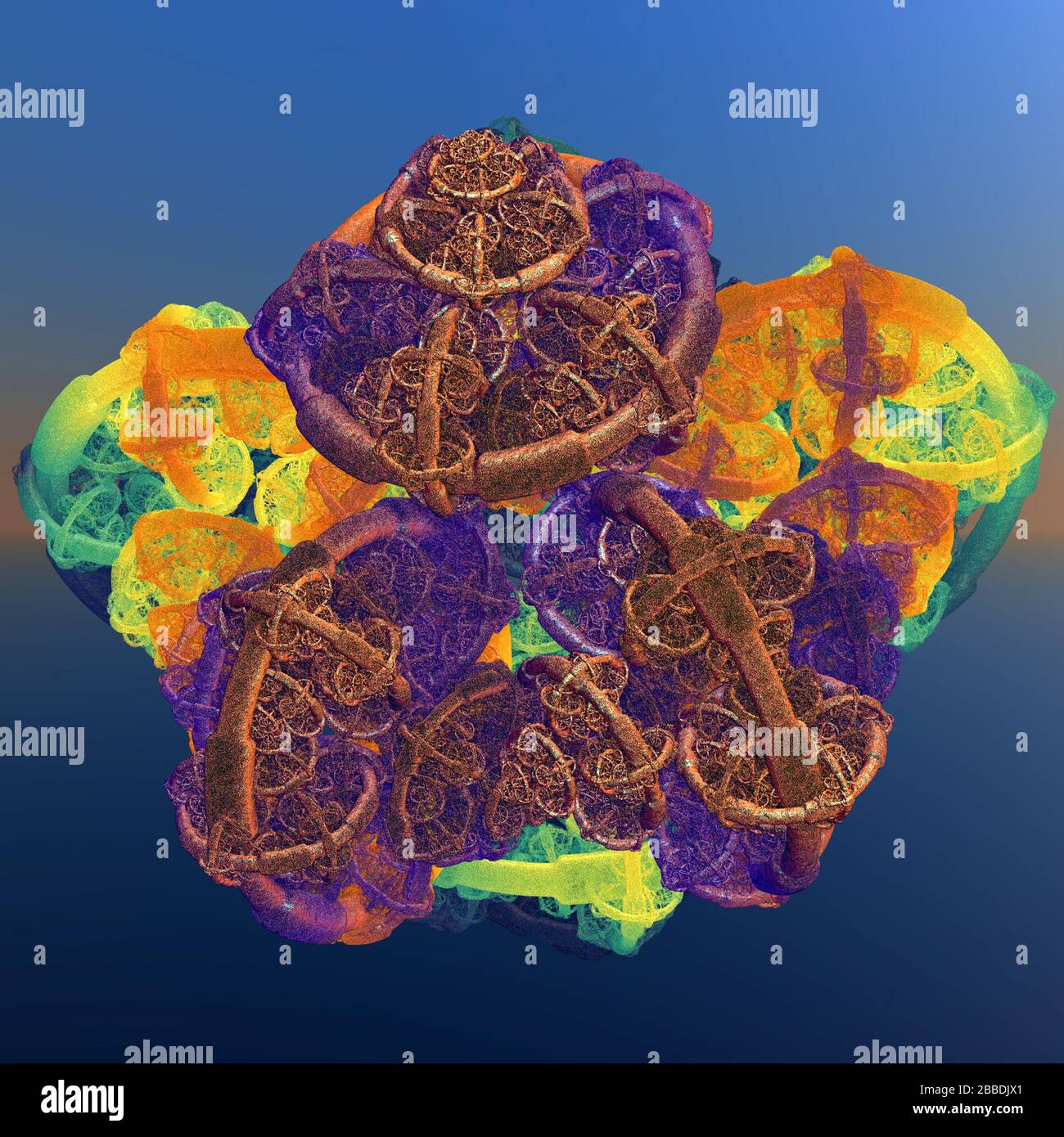 3D illustration of fractals calculated in the computer Stock Photo - Alamy