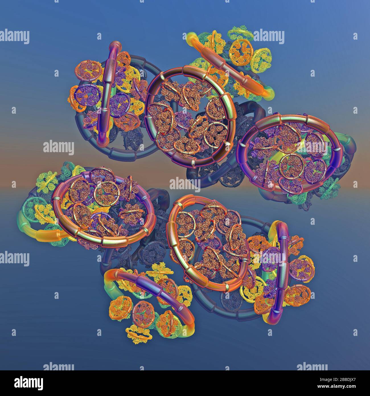 3D illustration of fractals calculated in the computer Stock Photo - Alamy