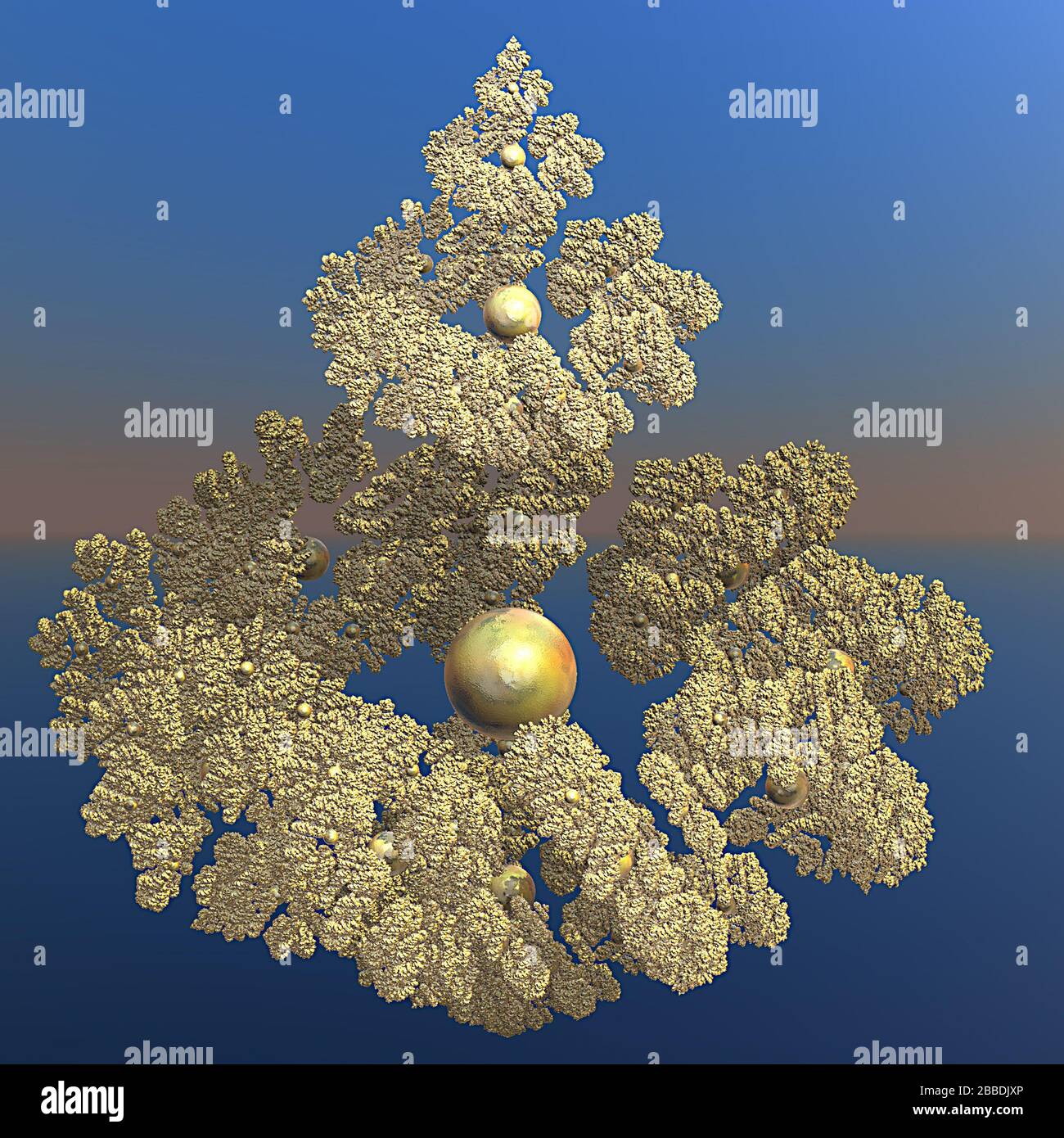 3D illustration of fractals calculated in the computer Stock Photo - Alamy