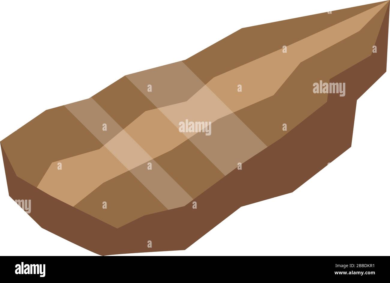 Old stone age piece icon, isometric style Stock Vector Image & Art - Alamy