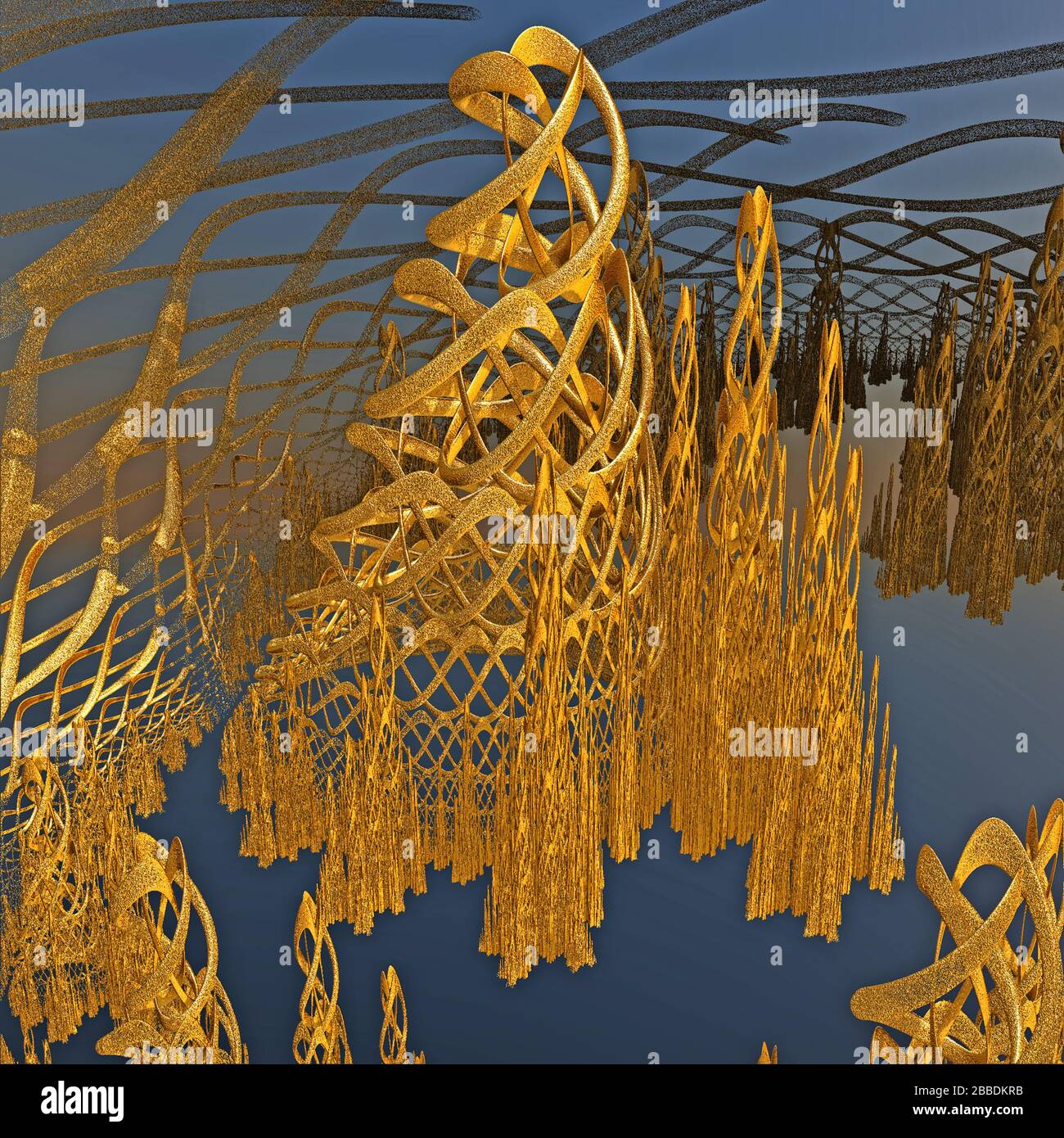 3D illustration of fractals calculated in the computer Stock Photo - Alamy