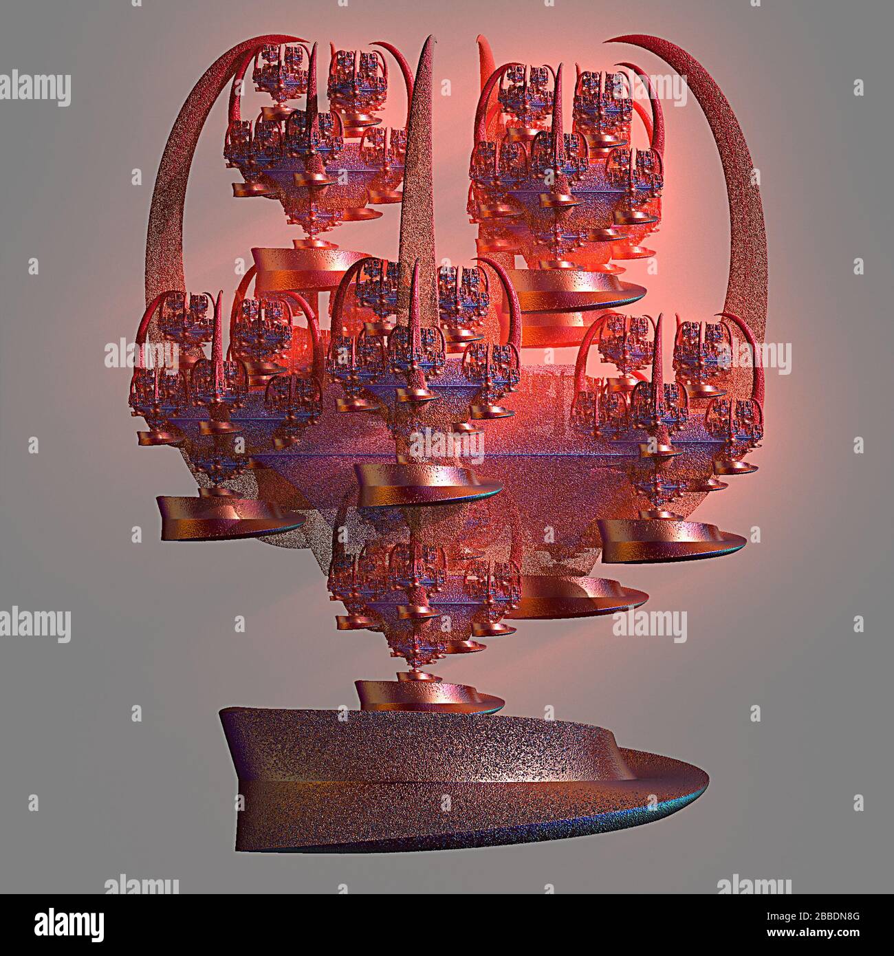 3D illustration of fractals calculated in the computer Stock Photo - Alamy