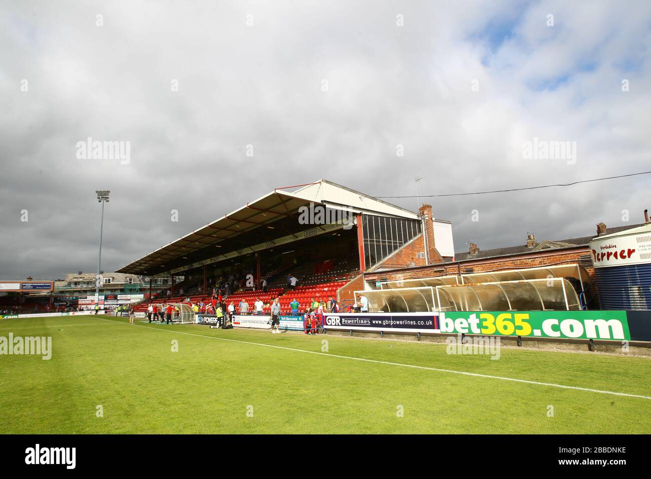 General view of Bootham Crescent football ground in York Stock Photo ...