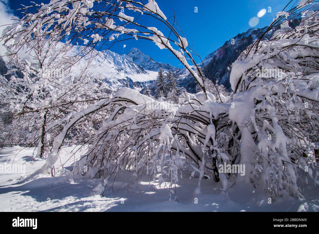 Tirage Photo Argentique Vintage - L'Arve à Argentière (Haute Savoie) Vers 1947