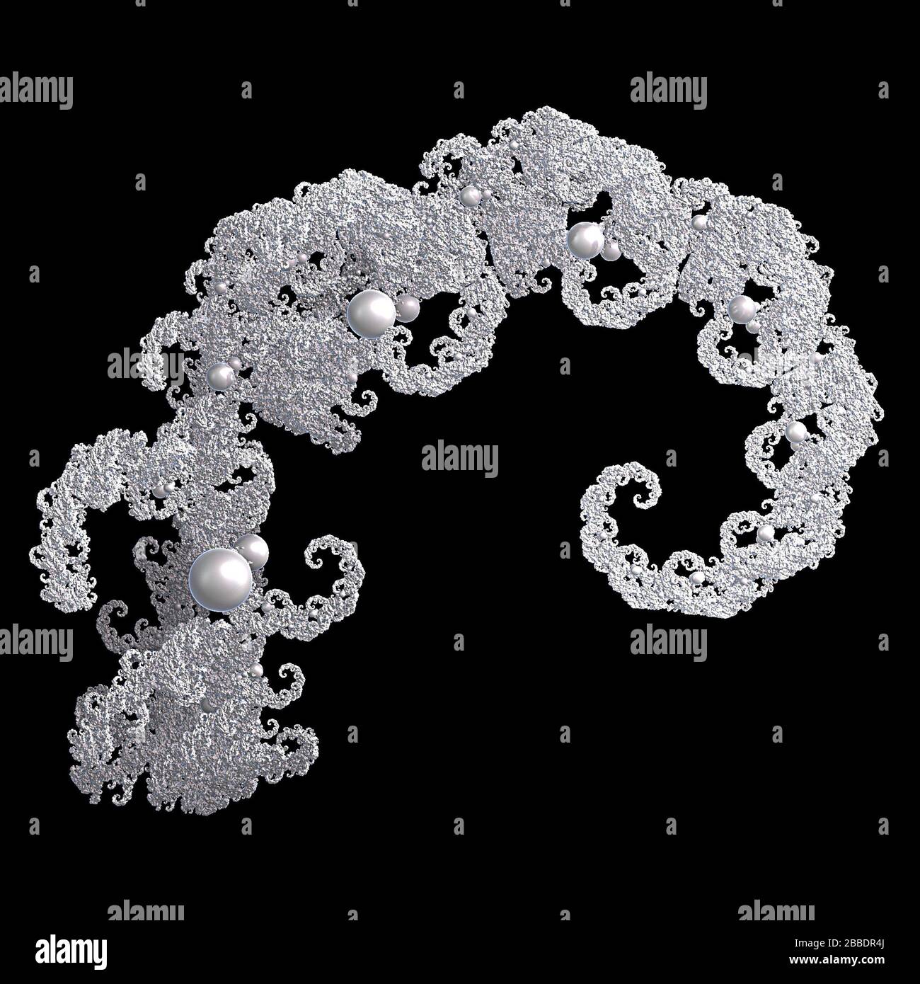 3D illustration of fractals calculated in the computer Stock Photo - Alamy