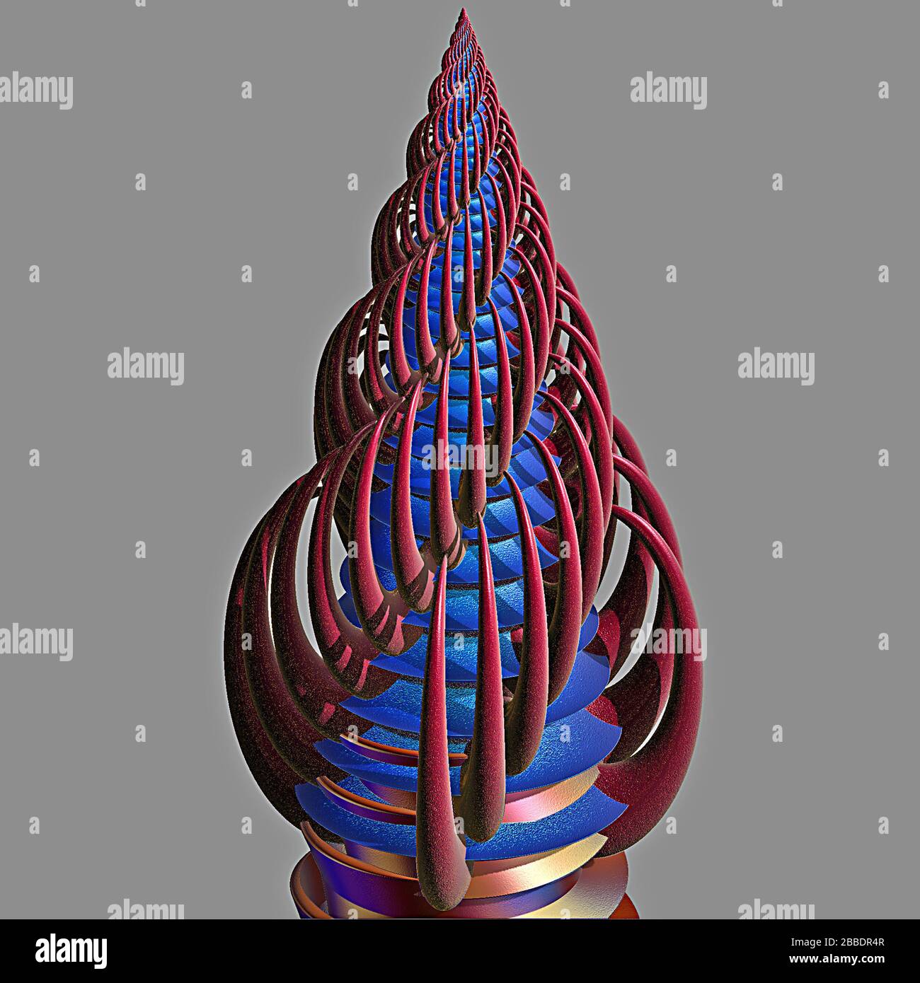 3D illustration of fractals calculated in the computer Stock Photo - Alamy
