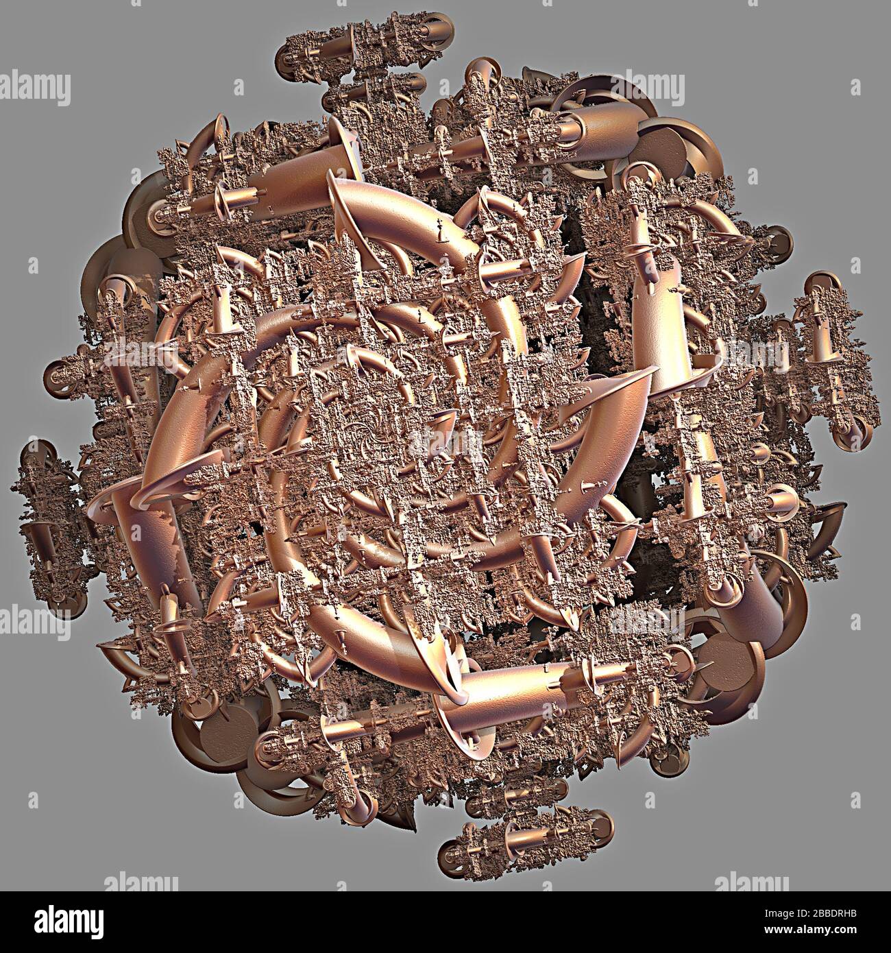 3D illustration of fractals calculated in the computer Stock Photo - Alamy