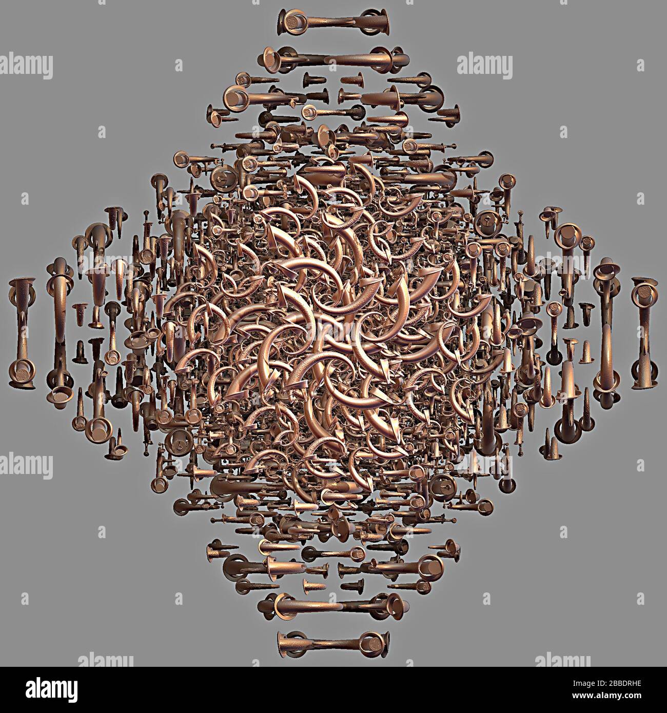 3D illustration of fractals calculated in the computer Stock Photo - Alamy