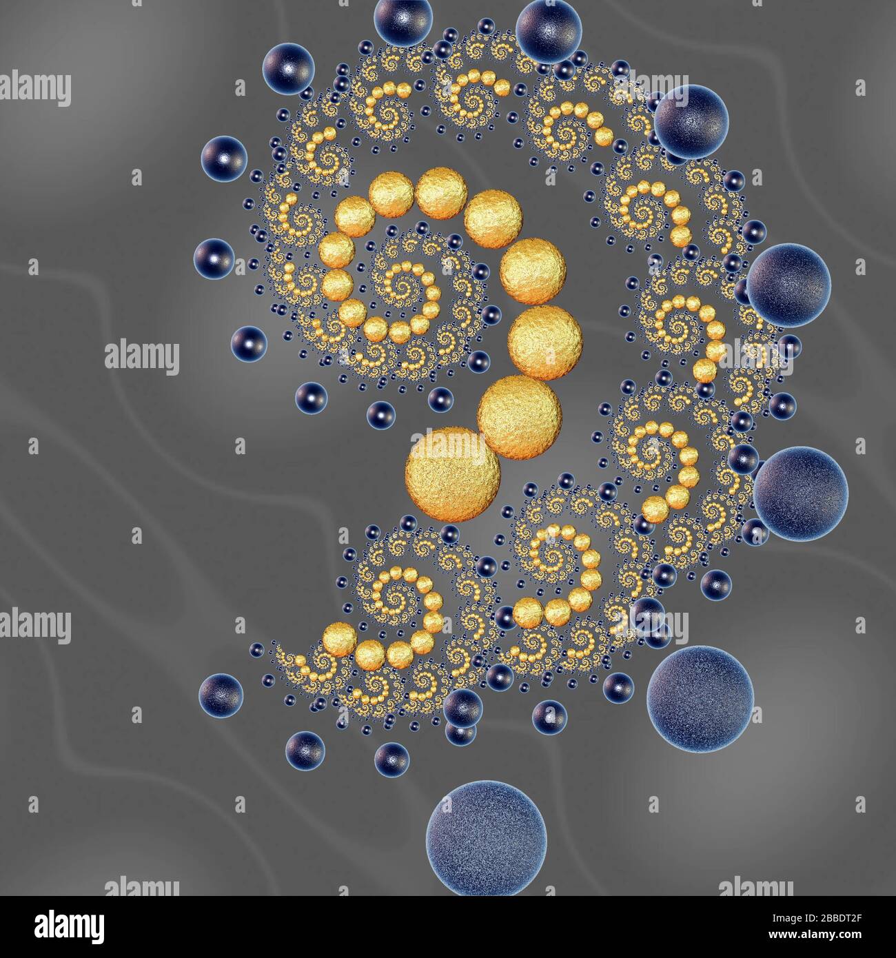 3D illustration of fractals calculated in the computer Stock Photo - Alamy