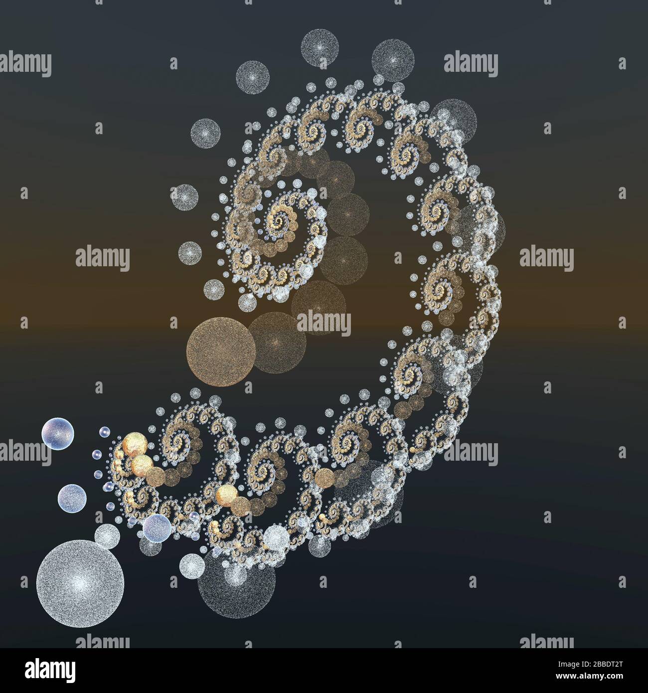 3D illustration of fractals calculated in the computer Stock Photo - Alamy