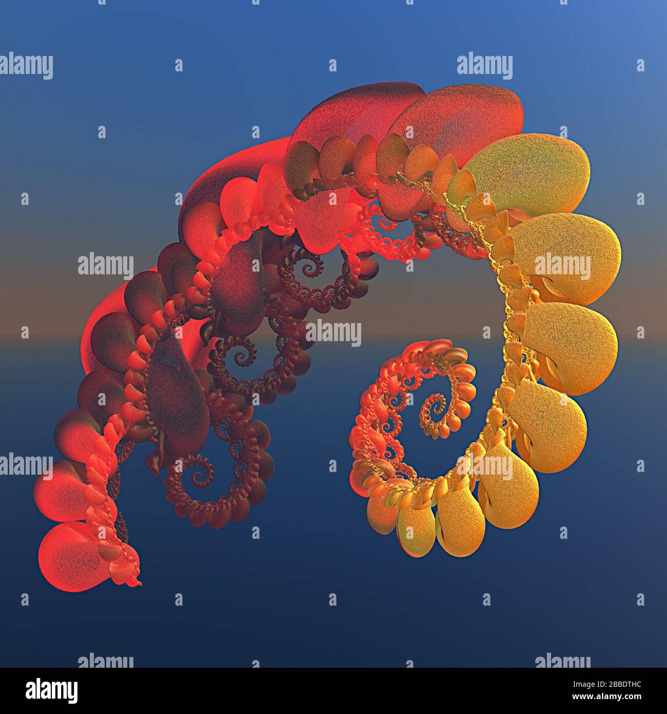 3D illustration of fractals calculated in the computer Stock Photo - Alamy