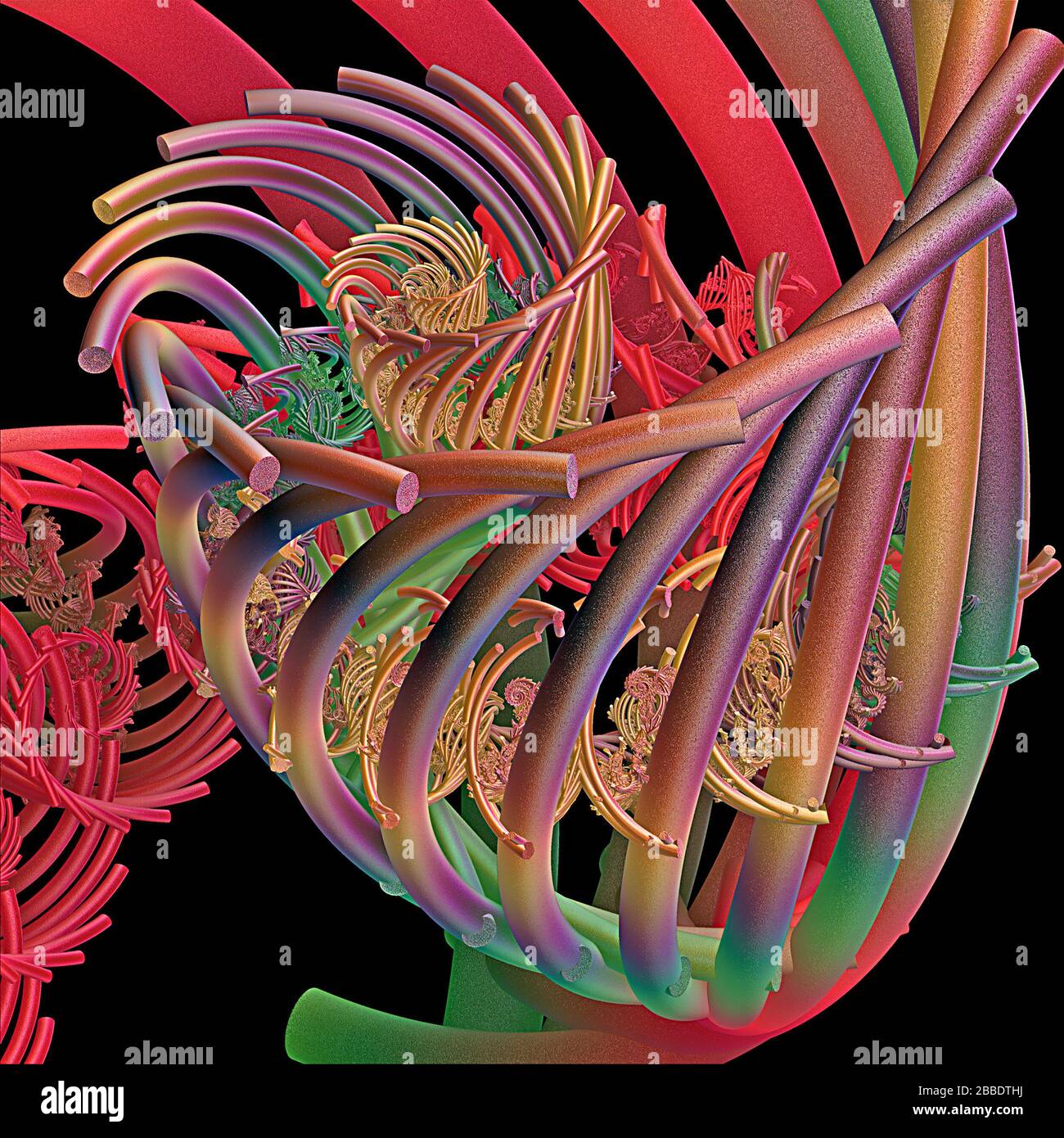3D illustration of fractals calculated in the computer Stock Photo - Alamy