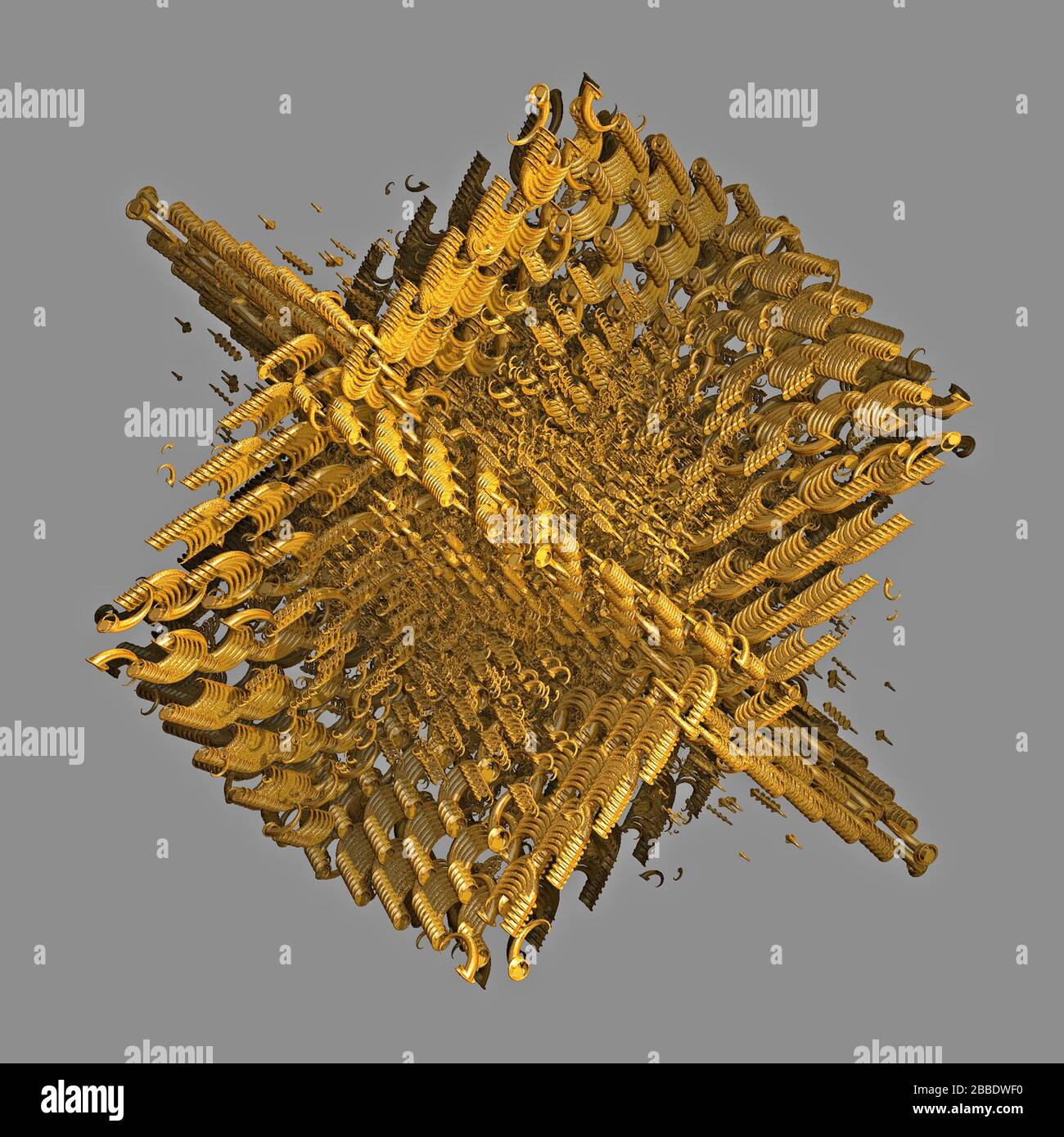 3D illustration of fractals calculated in the computer Stock Photo - Alamy