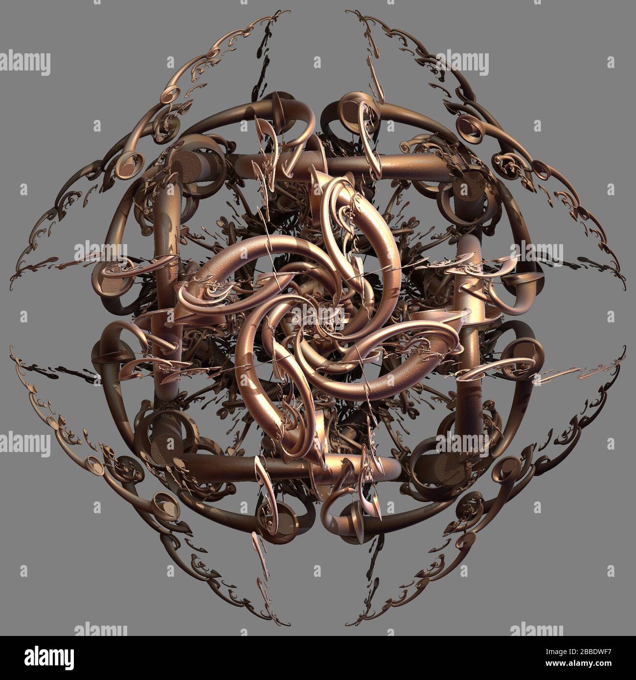 3D illustration of fractals calculated in the computer Stock Photo - Alamy