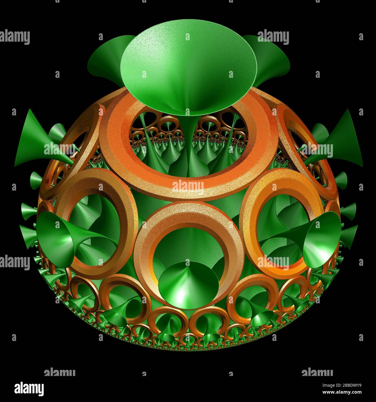 3D illustration of fractals calculated in the computer Stock Photo - Alamy