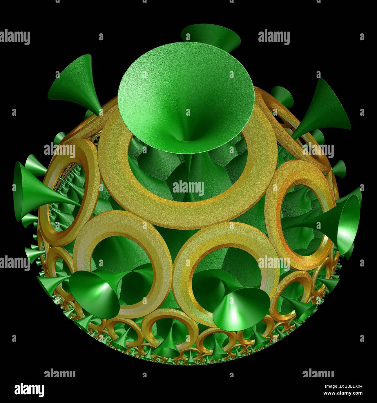 3D illustration of fractals calculated in the computer Stock Photo - Alamy