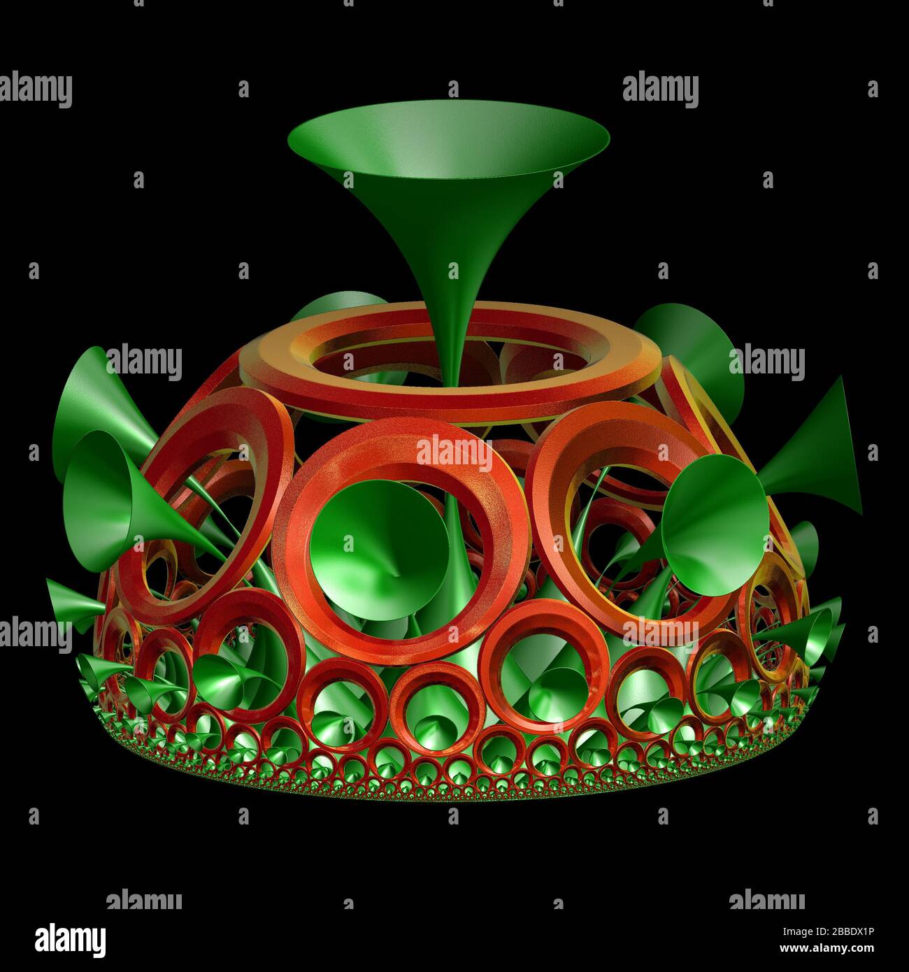 3D illustration of fractals calculated in the computer Stock Photo - Alamy