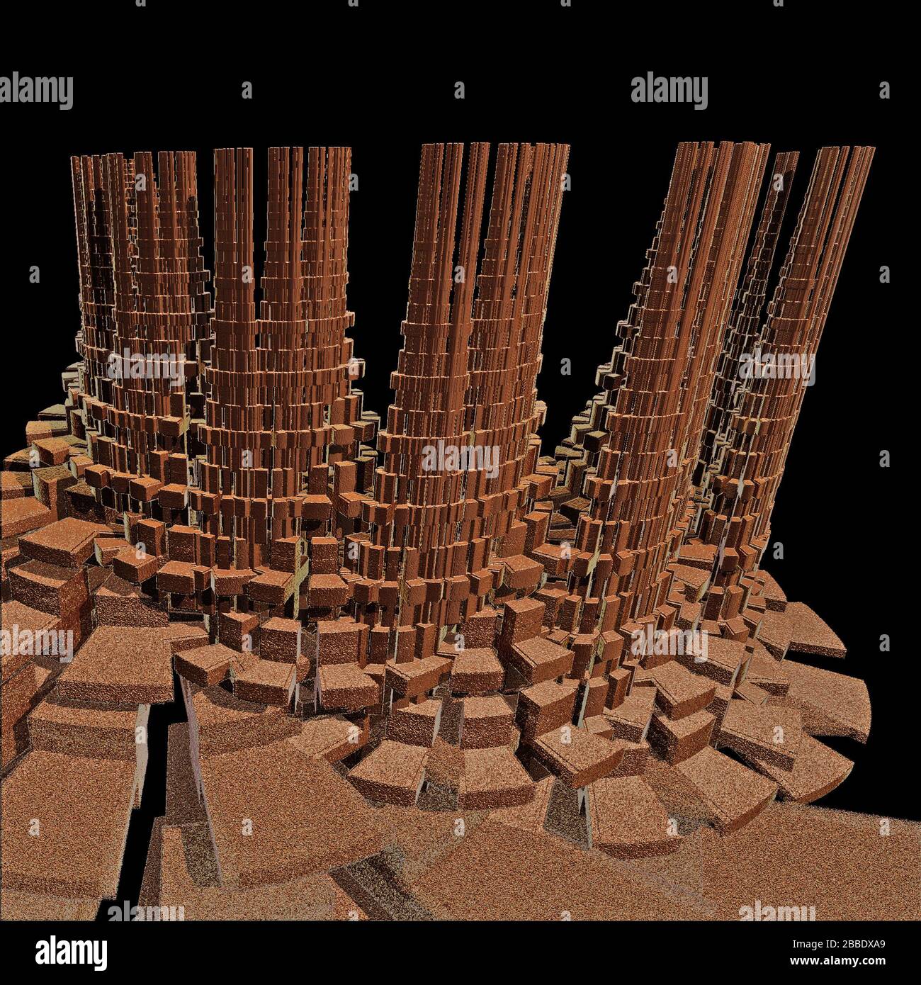 3D illustration of fractals calculated in the computer Stock Photo - Alamy