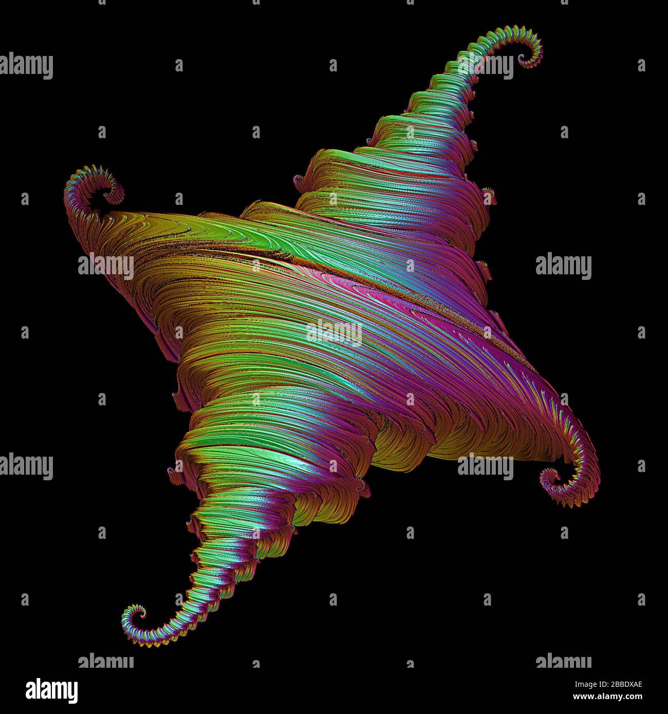 3D illustration of fractals calculated in the computer Stock Photo - Alamy