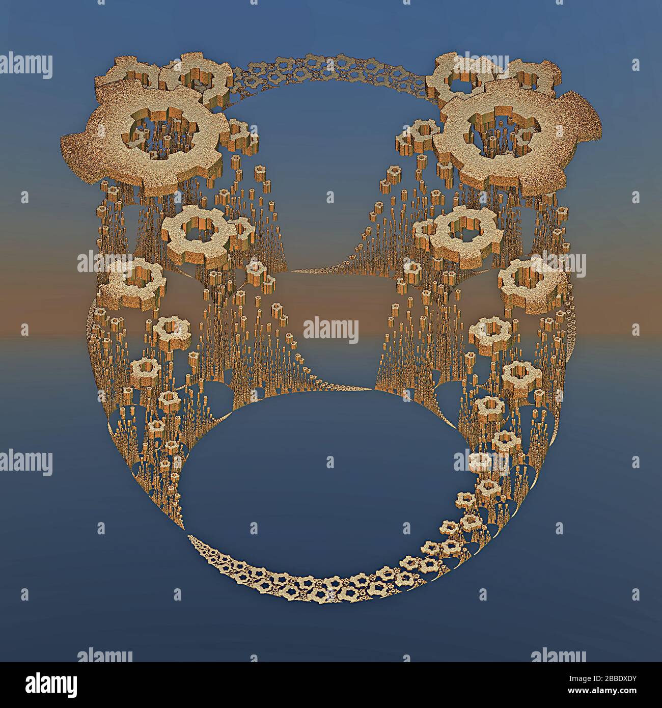 3D illustration of fractals calculated in the computer Stock Photo - Alamy