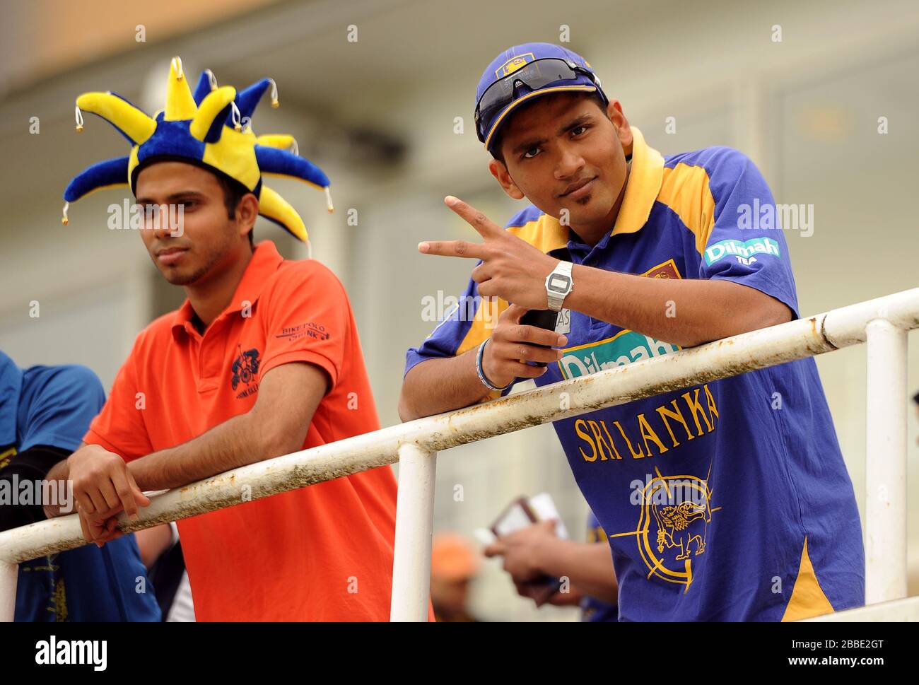 Sri Lanka fans at the Kia Oval Stock Photo