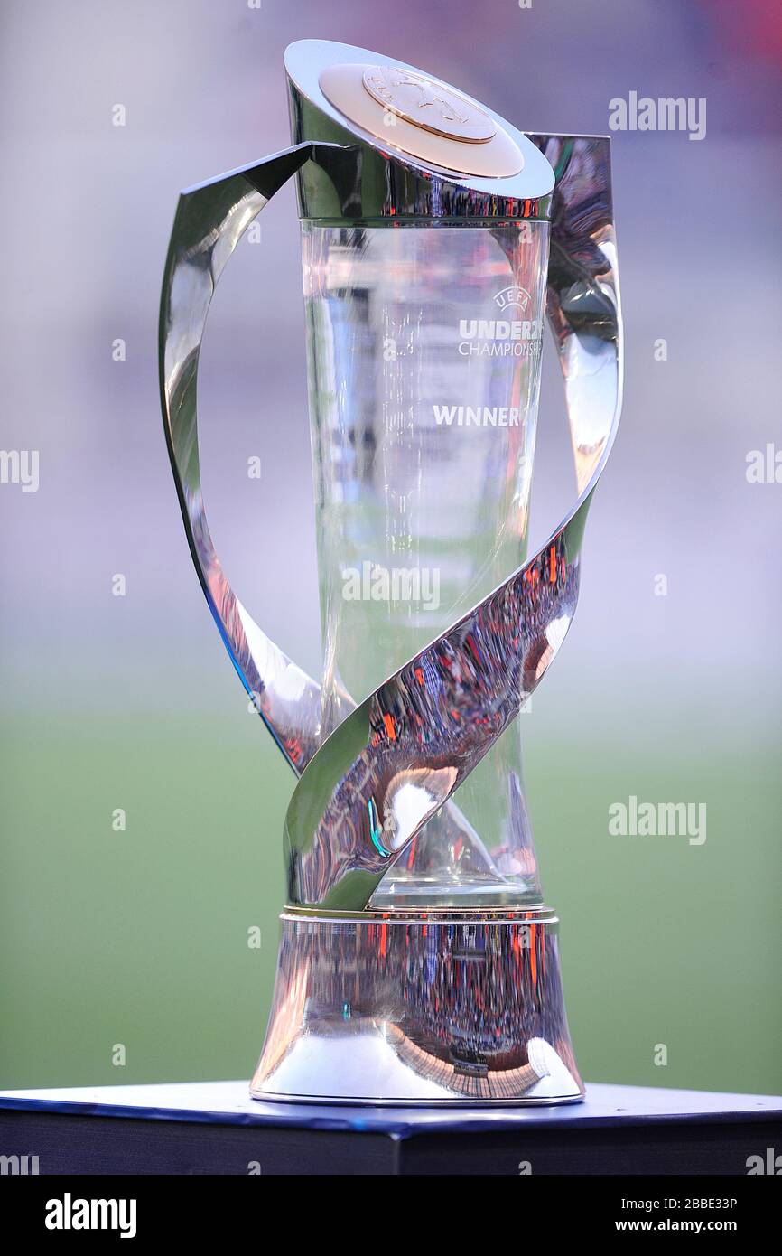 General view of the UEFA European Under 21 Championship 2013 trophy on