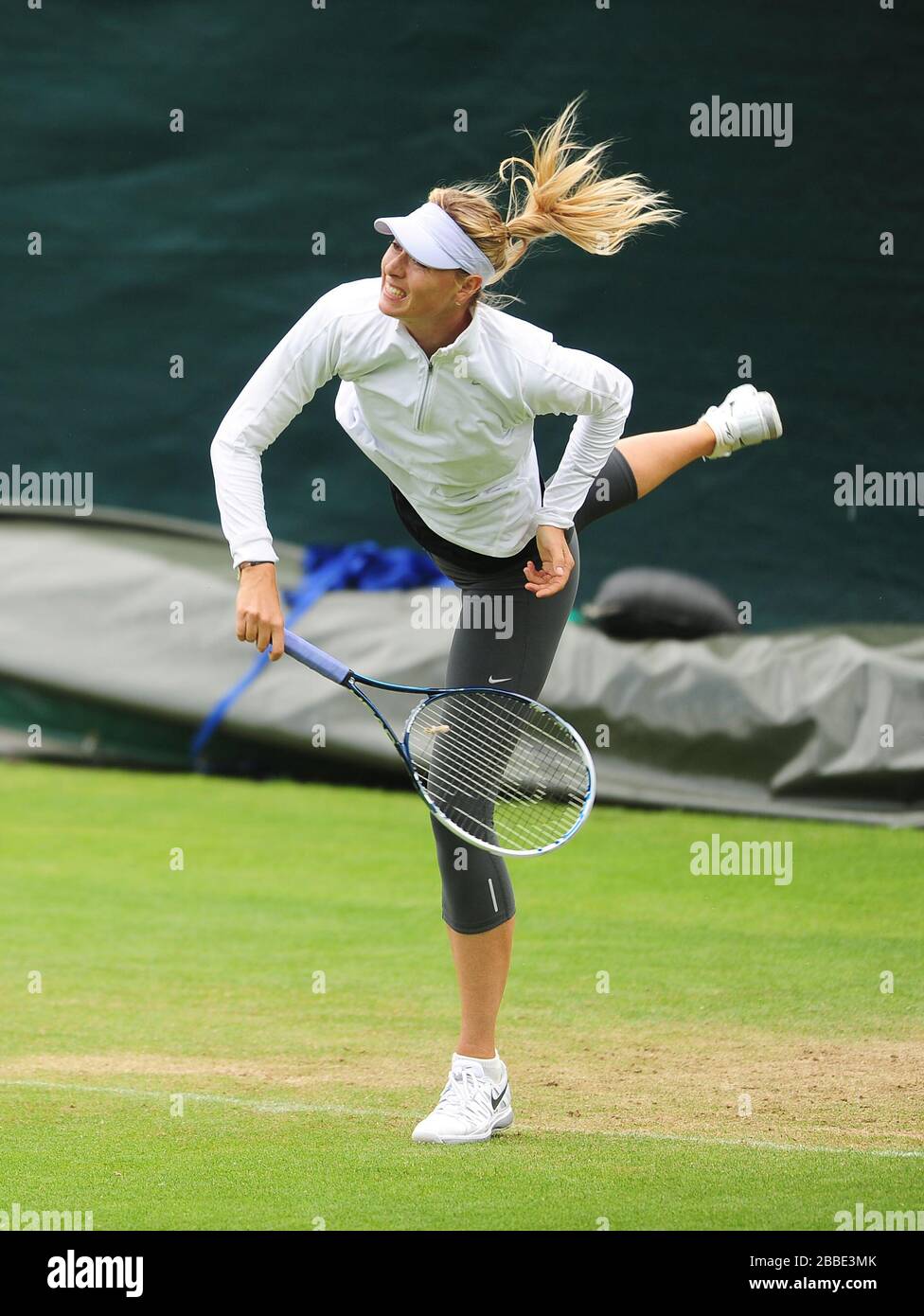 Russia's Maria Sharapova during a practice session at The All England