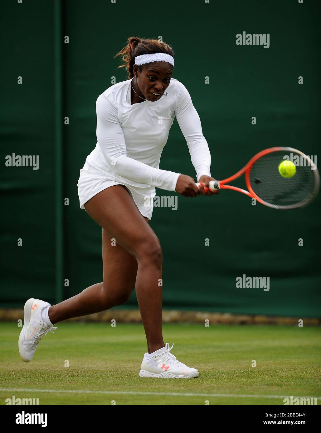 USA's Sloane Stephens in action against USA's Jamie Hampton Stock Photo ...