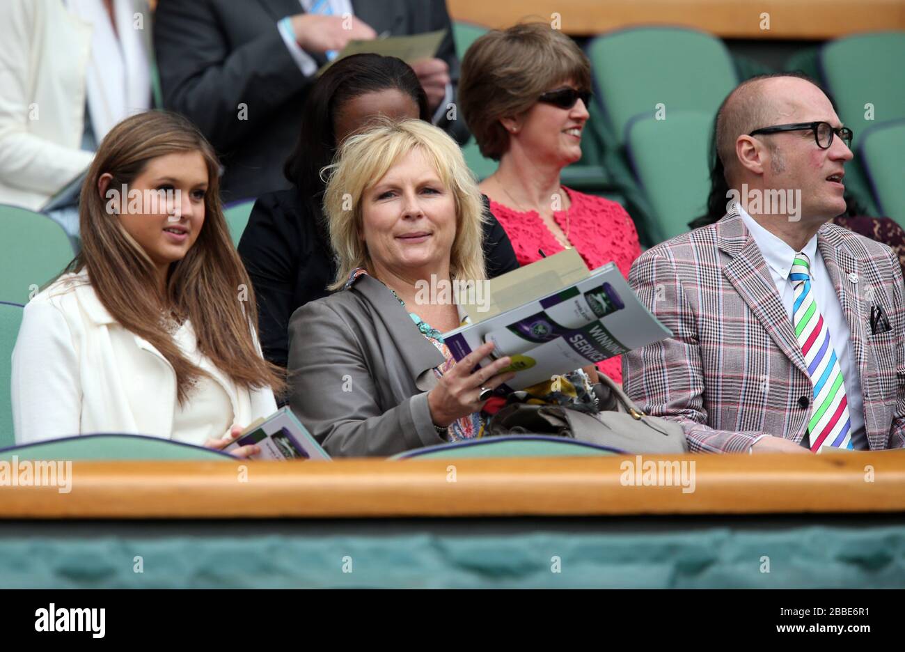 Jennifer Saunders and Ade Edmondson in the royal box during day four of ...