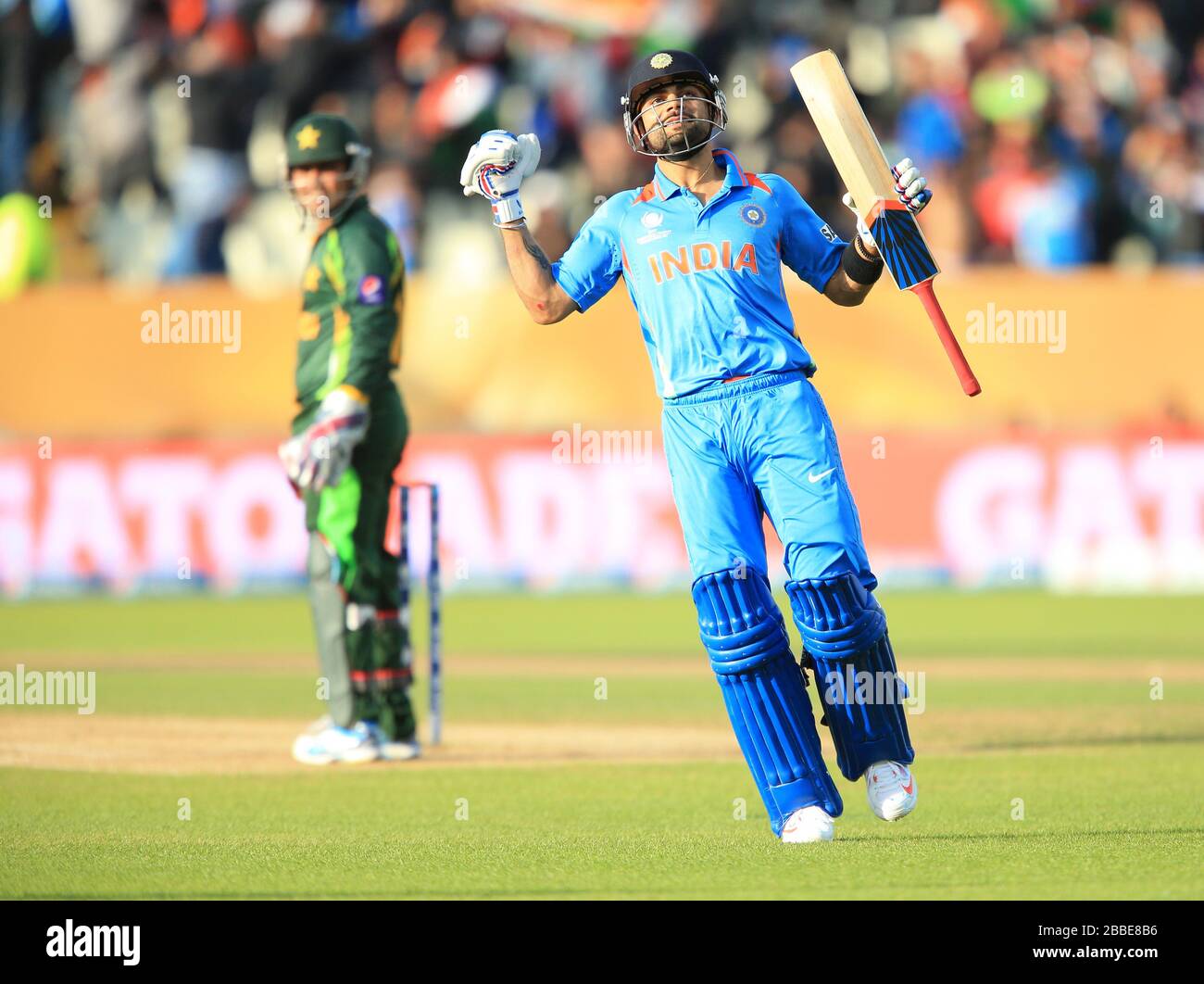 India S Virat Kohli Celebrates Victory Over Pakistan Stock Photo Alamy India S Virat Kohli Celebrates Victory Over Pakistan Stock Photo Alamy