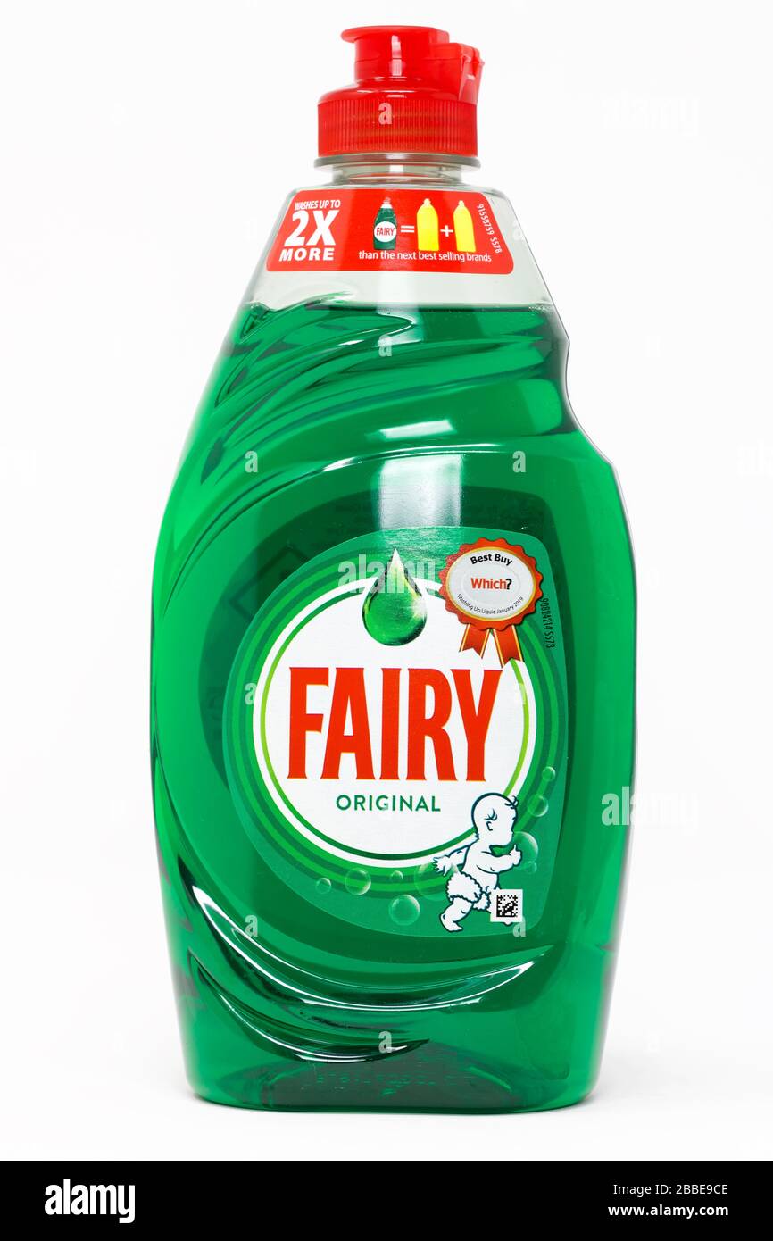 Fairy Original Washing Up Liquid Green Stock Photo