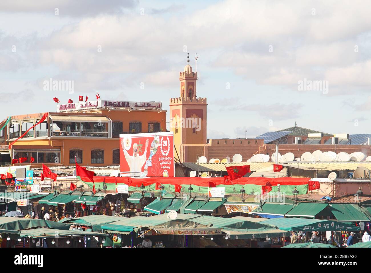 Jemaa el-Fnaa square, Marrakesh, Morocco Stock Photo