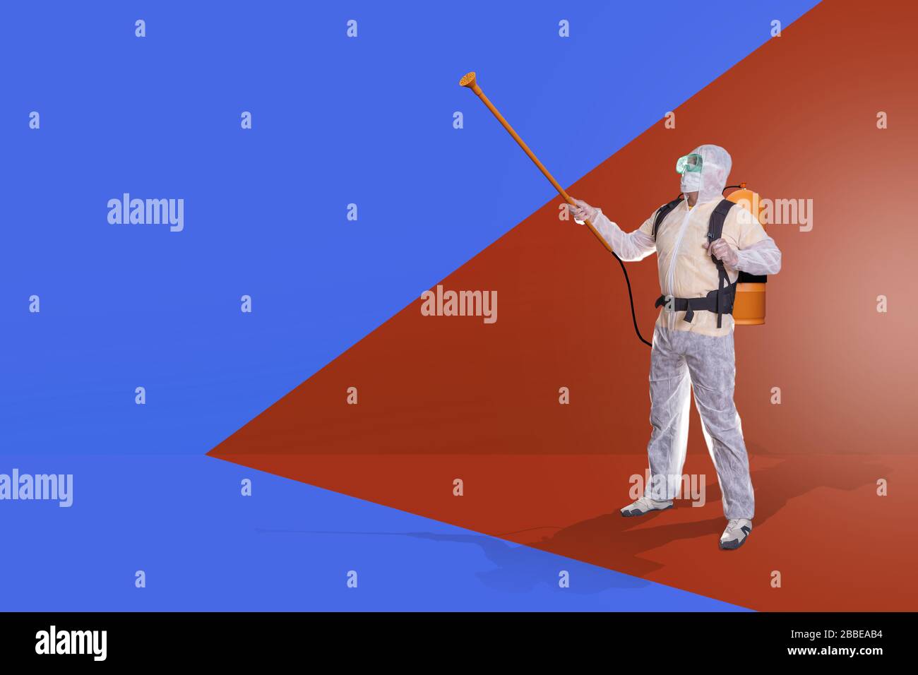 disinfection against viral or bacterial contamination with disinfectant