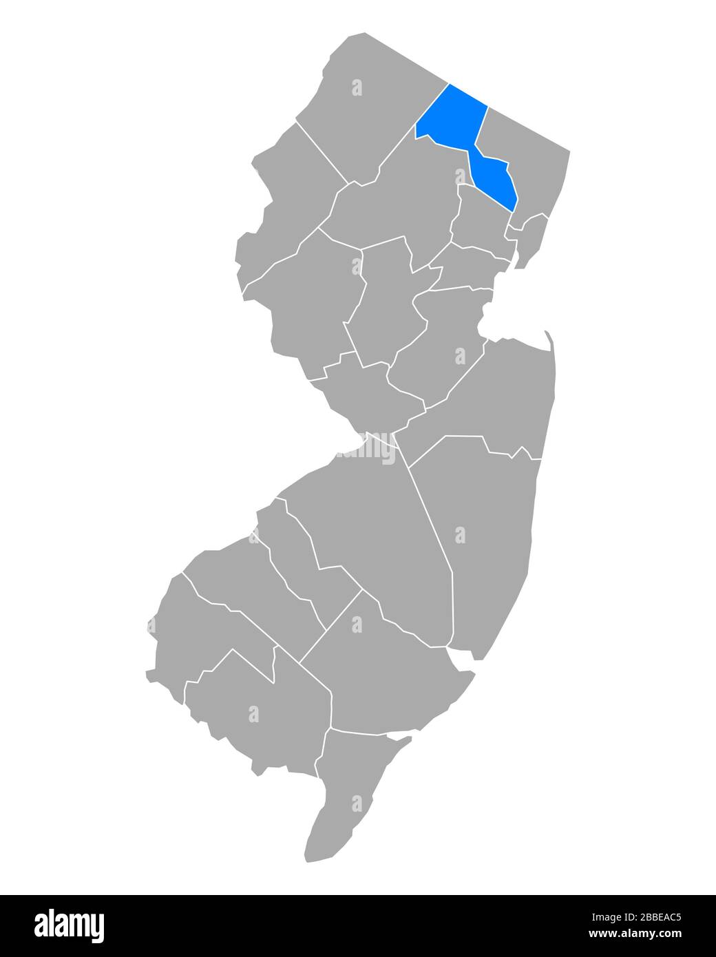 Map of Passaic in New Jersey Stock Photo Alamy