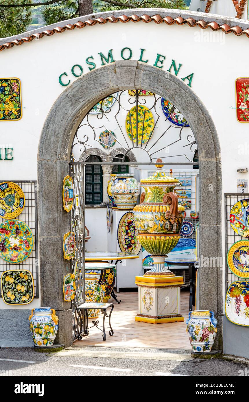 Ravello on the Amalfi Coast, Italy. May 05th, 2018. The beautiful