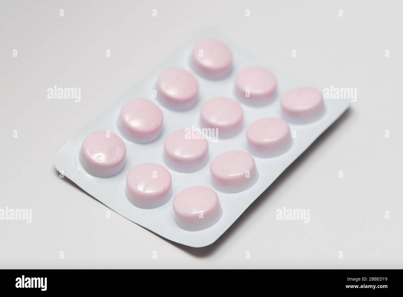 Tablet Blister Packaging for drugs: painkillers, antibiotics, vitamins and aspirin tablets Stock Photo