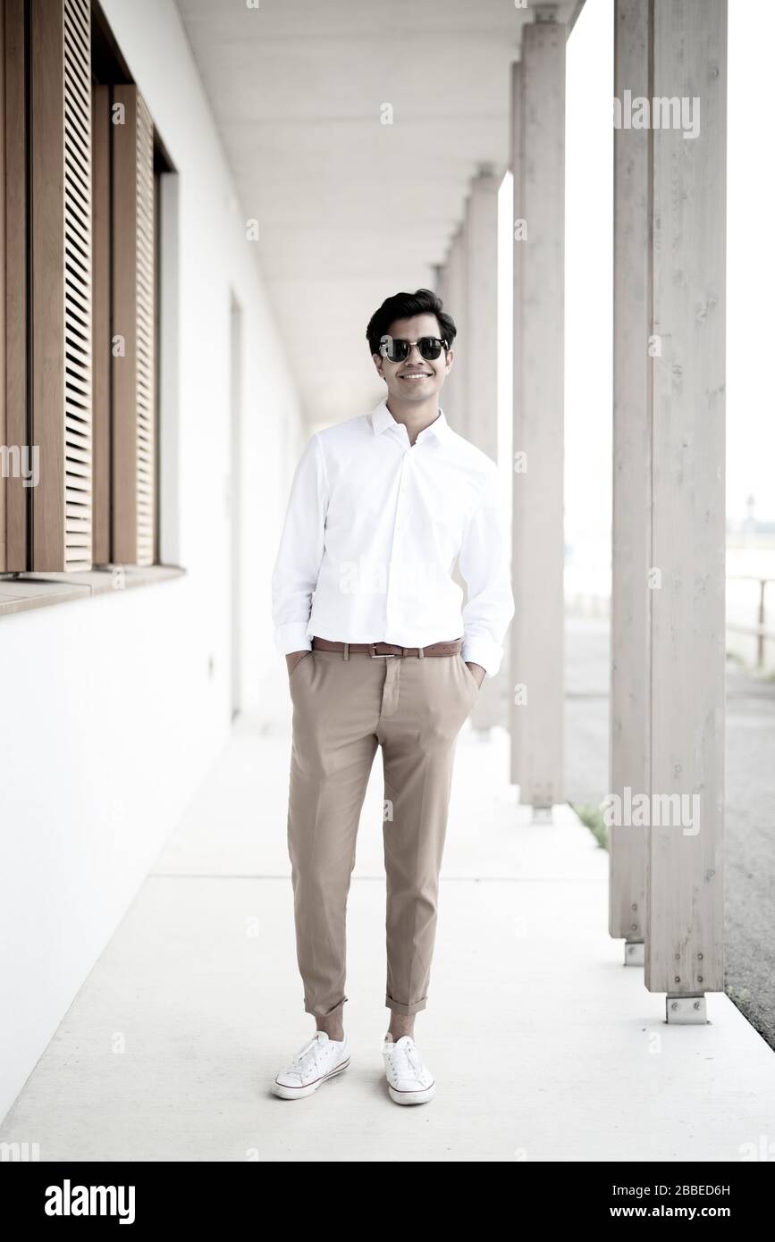 Cool young man posing for the camera Stock Photo