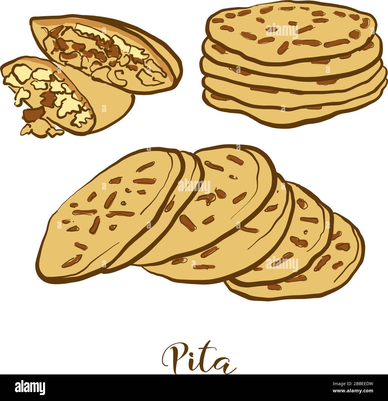Pitta and hummus Stock Vector Images Alamy