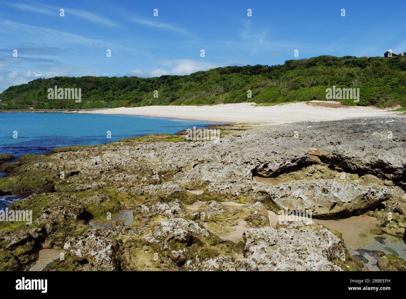 Banana Bay at Pingtung County, Hengchun Township, Kenting National Park, Taiwan Stock Photo