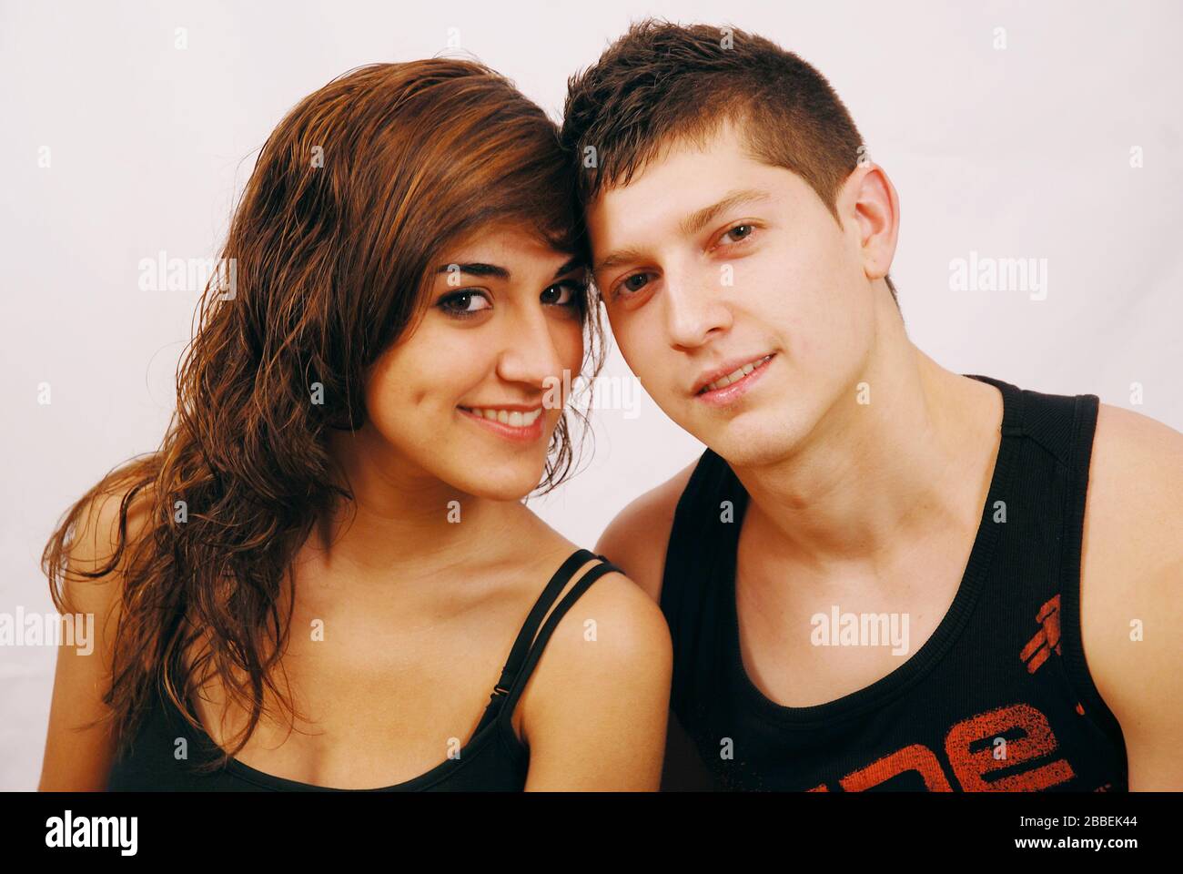 Young couple looking at the camera. Stock Photo