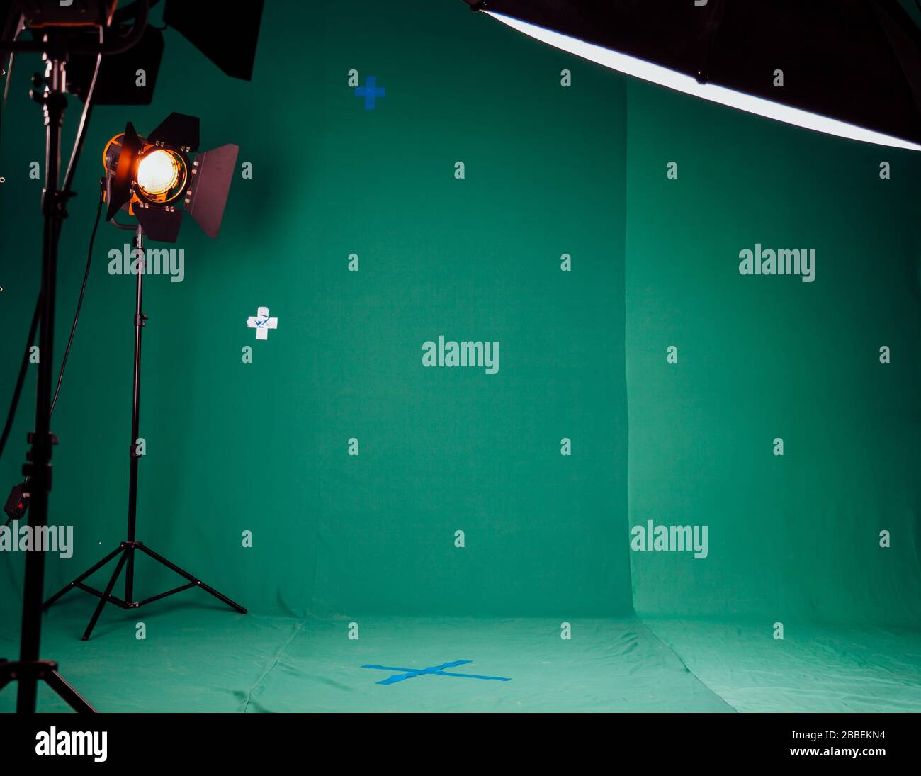 Photo Studio for the filming of chroma key Stock Photo Alamy