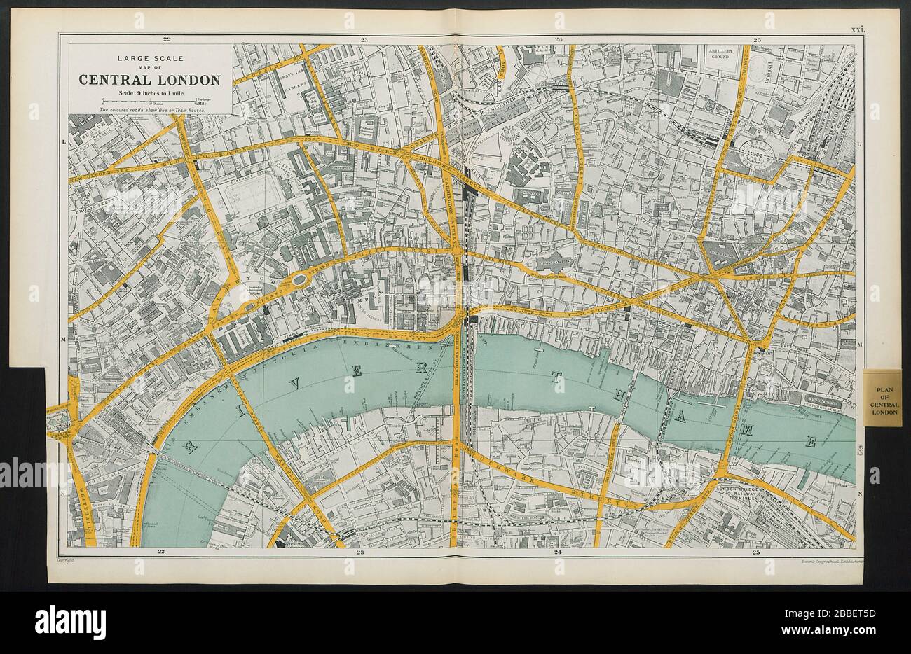London Square Mile Map The City Of London. The Square Mile. Bacon 1913 Old Antique Map Plan Chart  Stock Photo - Alamy