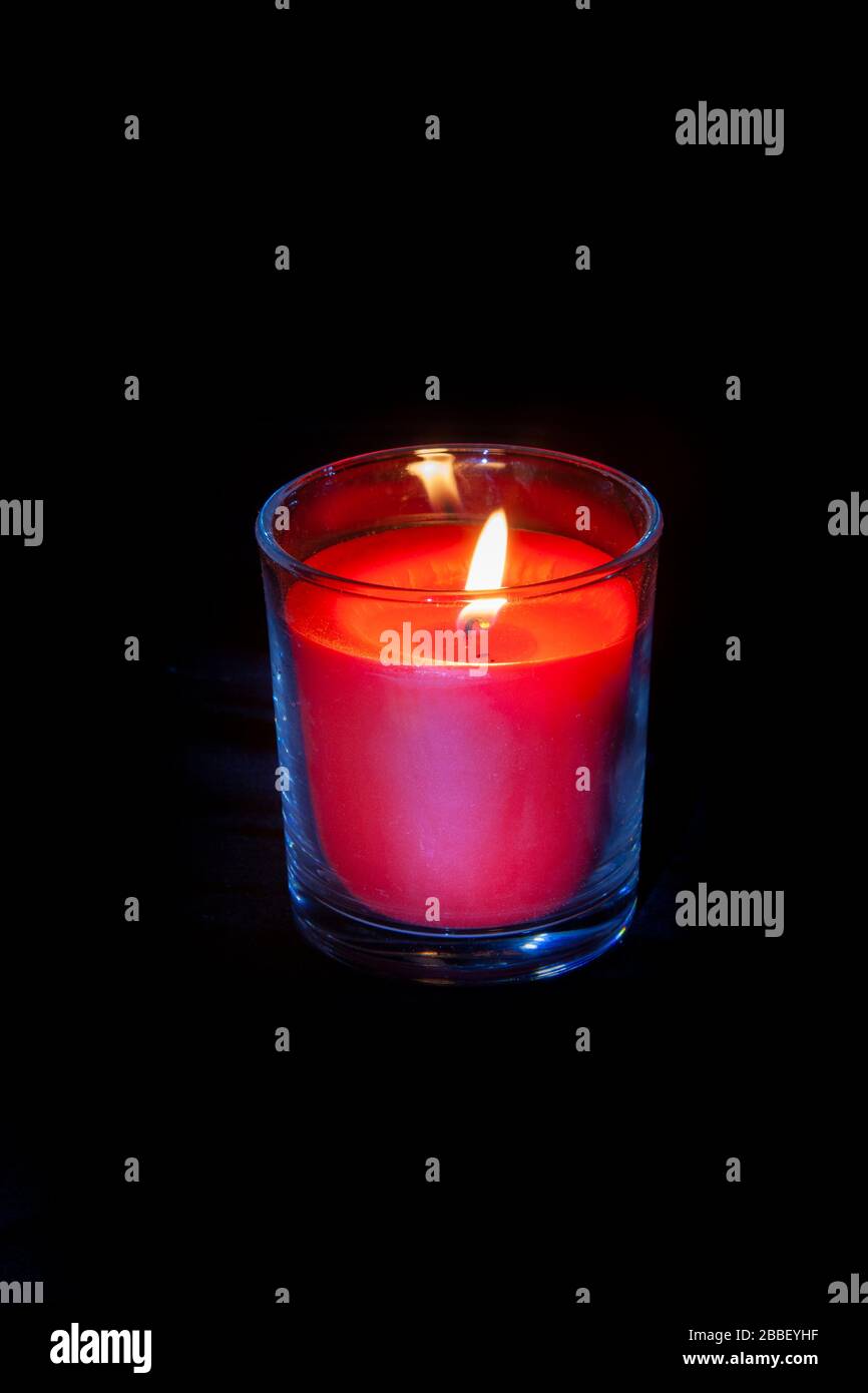 Lite Candles against a black background taken using candle light and a