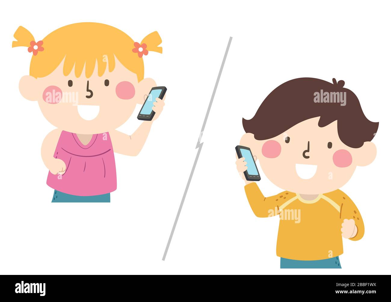 talking on the mobile phone clipart